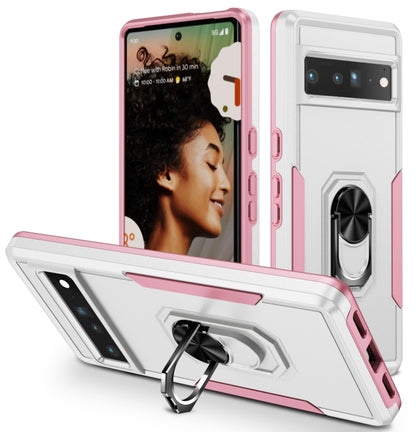 Ring Kickstand Heavy Duty Shockproof Phone Case, For Google Pixel 7 Pro