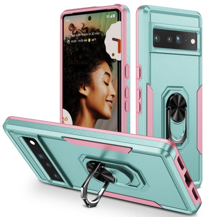 Ring Kickstand Heavy Duty Shockproof Phone Case, For Google Pixel 7 Pro