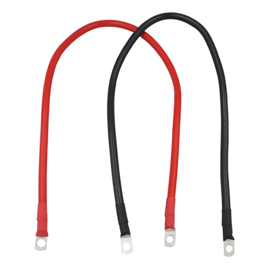 Car 50cm Red + Black Pure Copper Battery Inverter Cable, 10AWG 6-5, 8AWG 10-6, 6AWG 25-8, 6AWG 25-10