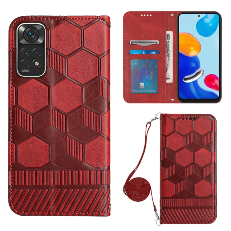 Crossbody Football Texture Magnetic PU Phone Case, For Nothing Phone 1, For Xiaomi Redmi 10A, For Xiaomi Redmi 10C/Redmi 10 India, For Xiaomi Redmi Note 11 Global/Note 11S 4G, For Xiaomi Redmi Note 11 Pro/Redmi Note 11 Pro 5G/Redmi Note 11 Pro+ India  ...
