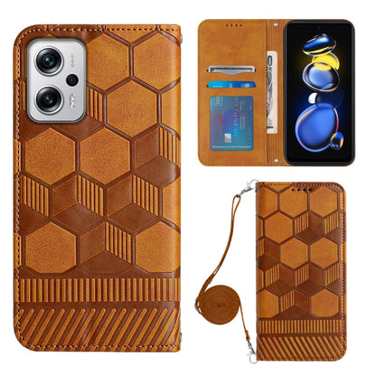 Crossbody Football Texture Magnetic PU Phone Case, For Nothing Phone 1, For Xiaomi Redmi 10A, For Xiaomi Redmi 10C/Redmi 10 India, For Xiaomi Redmi Note 11 Global/Note 11S 4G, For Xiaomi Redmi Note 11 Pro/Redmi Note 11 Pro 5G/Redmi Note 11 Pro+ India  ...
