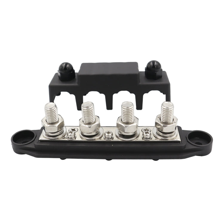 RV Ship High Current Power Distribution Terminal Block with Cover, Black M8 Stud, Red M8 Stud, Black M10 Stud, Red M10 Stud, 1 Pair Black & Red M8 Stud, 1 Pair Black & Red M10 Stud