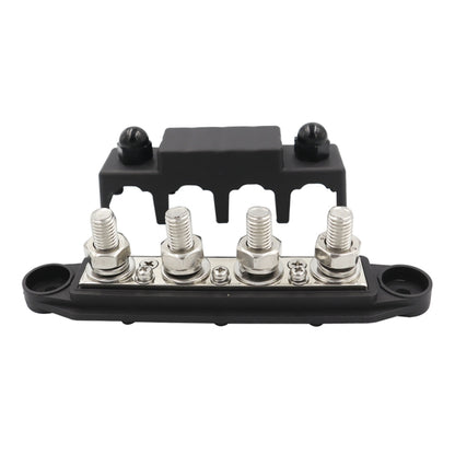 RV Ship High Current Power Distribution Terminal Block with Cover, Black M8 Stud, Red M8 Stud, Black M10 Stud, Red M10 Stud, 1 Pair Black & Red M8 Stud, 1 Pair Black & Red M10 Stud