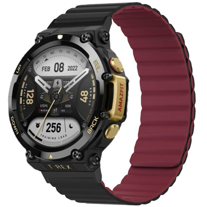 Silicone Magnetic Dual-color Watch Band, For Amazfit T-Rex 2