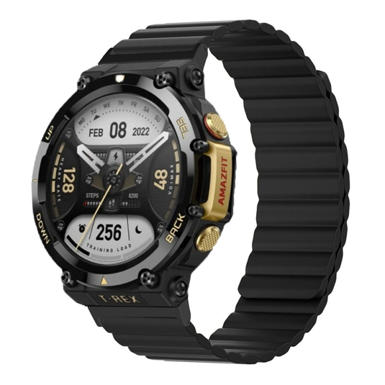 Silicone Magnetic Dual-color Watch Band, For Amazfit T-Rex 2