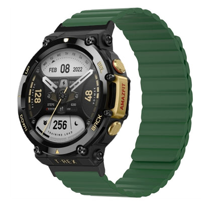 Silicone Magnetic Dual-color Watch Band, For Amazfit T-Rex 2