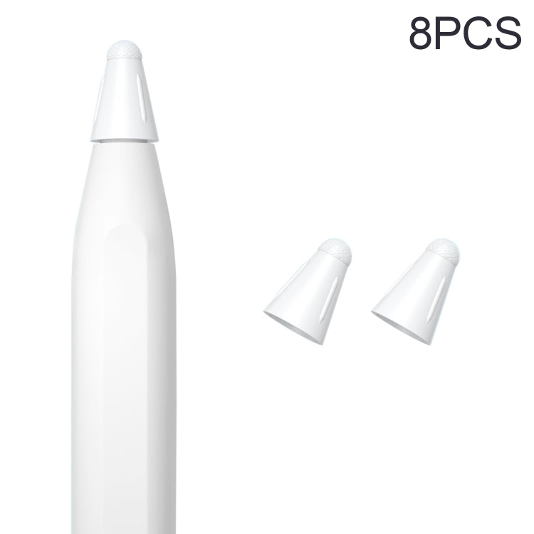 8 PCS / Set Fiber Texture Nib Protector, For Apple Pencil