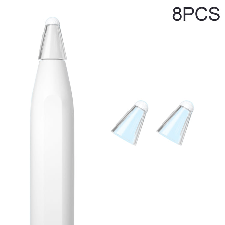 8 PCS / Set Fiber Texture Nib Protector, For Apple Pencil