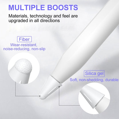 8 PCS / Set Fiber Texture Nib Protector, For Apple Pencil