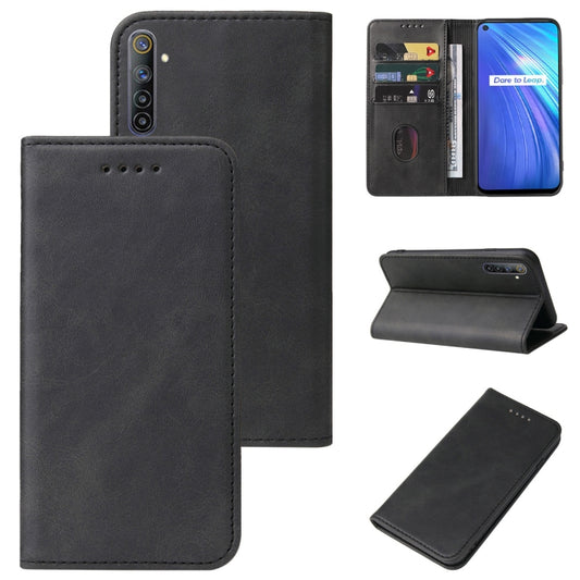 Magnetic Closure Leather Phone Case, For Realme 6, For Realme 7 5G, For Realme 7 4G / RMX2155, For Realme C31, For Realme GT Neo Flash, For Realme GT Neo3, For Realme Narzo 50i, For Realme Q2 Pro, For Realme Q2i, For Realme V5 5G, For Realme V15