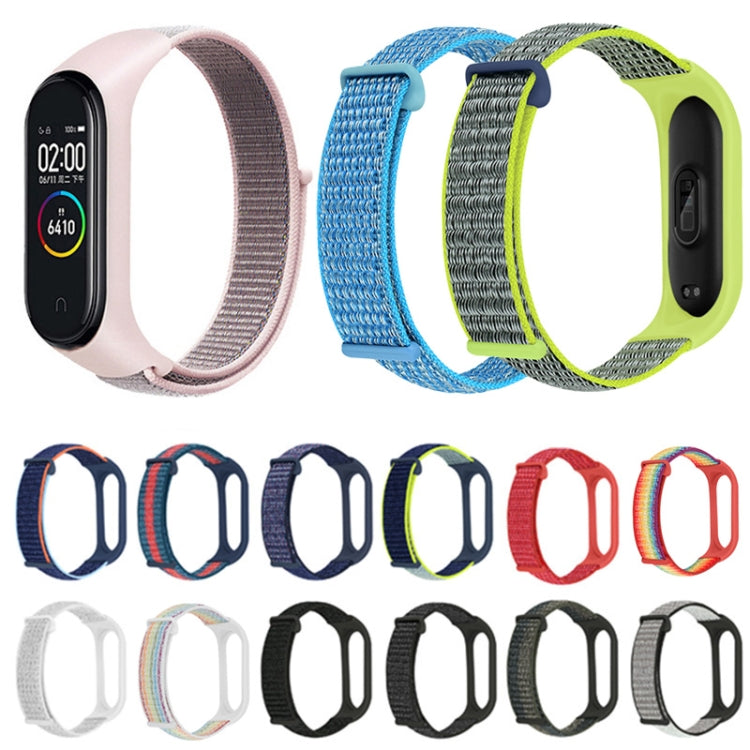 Nylon Two-Section Loop Watch Band, For Xiaomi Mi Band 7, For Xiaomi Mi Band 6, For Xiaomi Mi Band 5