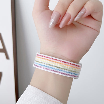 Nylon Two-Section Loop Watch Band, For Xiaomi Mi Band 7, For Xiaomi Mi Band 6, For Xiaomi Mi Band 5