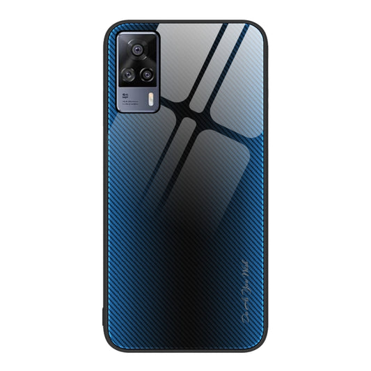 Texture Gradient Glass TPU Phone Case, For vivo S9, For vivo S9e, For vivo S10, For vivo V21, For vivo V15, For Realme 7, For OnePlus Nord 2 5G, For OnePlus Nord N10 5G, For OnePlus Nord N100, For OnePlus 10 Pro