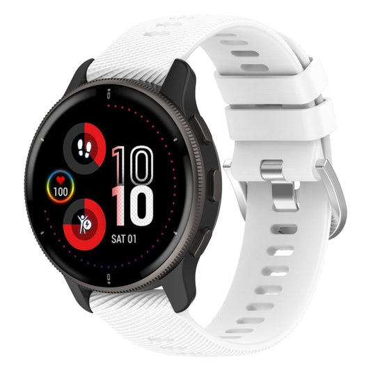 20mm Cross Textured Silicone Watch Band, For Garmin Venu 2Plus