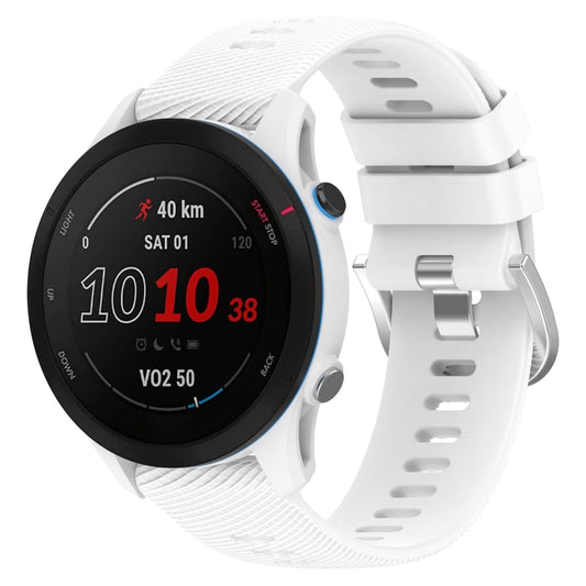 22mm Cross Textured Silicone Watch Band, For Garmin Forerunner255