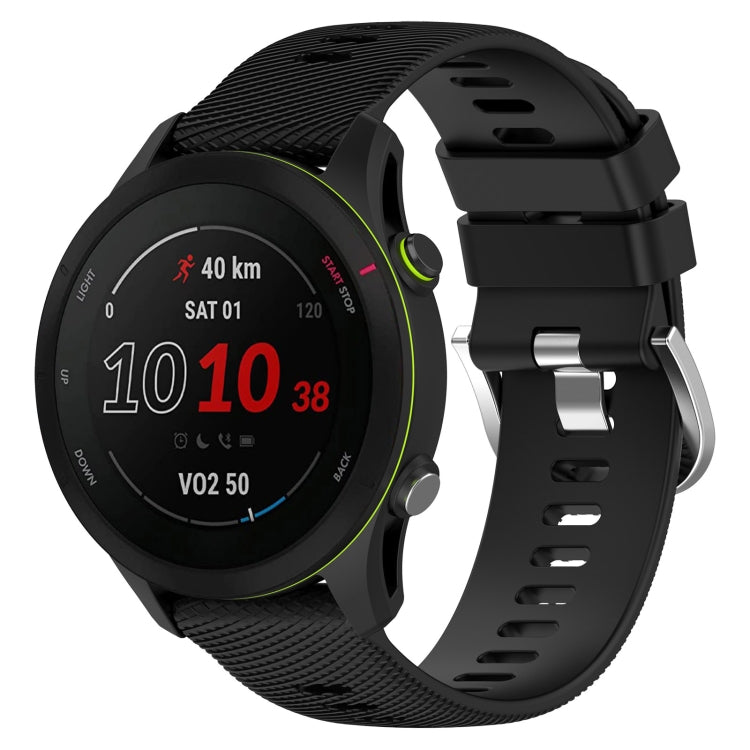 22mm Cross Textured Silicone Watch Band, For Garmin Forerunner255