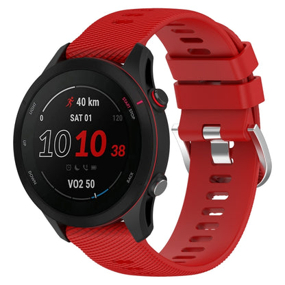 22mm Cross Textured Silicone Watch Band, For Garmin Forerunner255