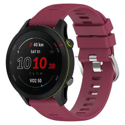 22mm Cross Textured Silicone Watch Band, For Garmin Forerunner255