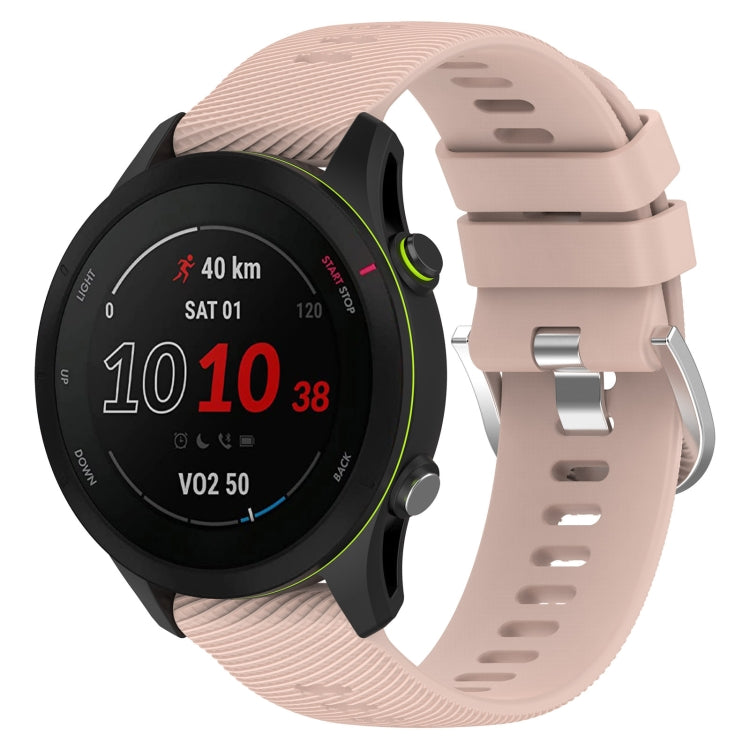 22mm Cross Textured Silicone Watch Band, For Garmin Forerunner255