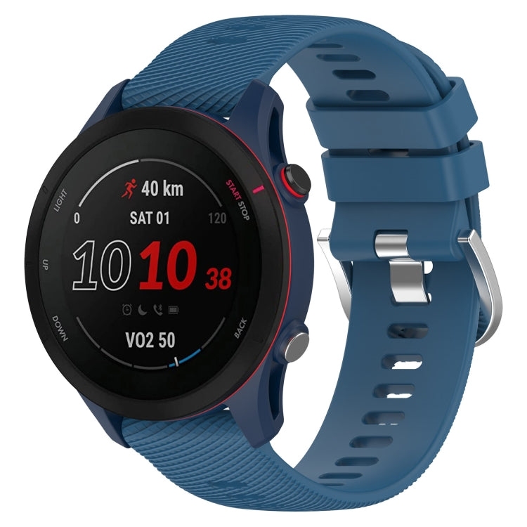 22mm Cross Textured Silicone Watch Band, For Garmin Forerunner255