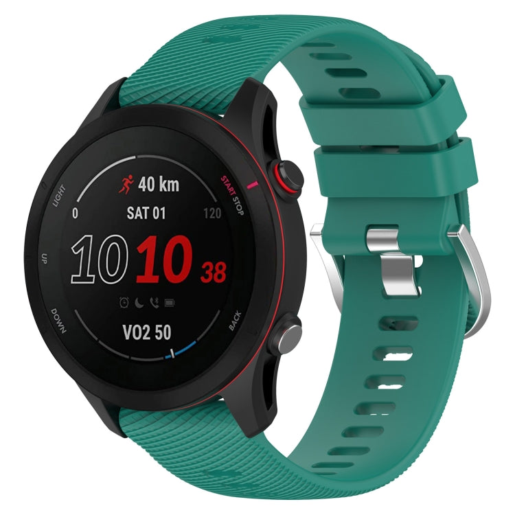 22mm Cross Textured Silicone Watch Band, For Garmin Forerunner255
