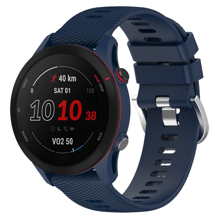 22mm Cross Textured Silicone Watch Band, For Garmin Forerunner255