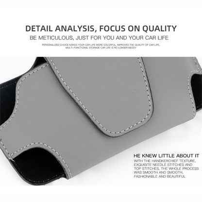 2 PCS Car Glasses Storage Bag PU Leather Glasses Box