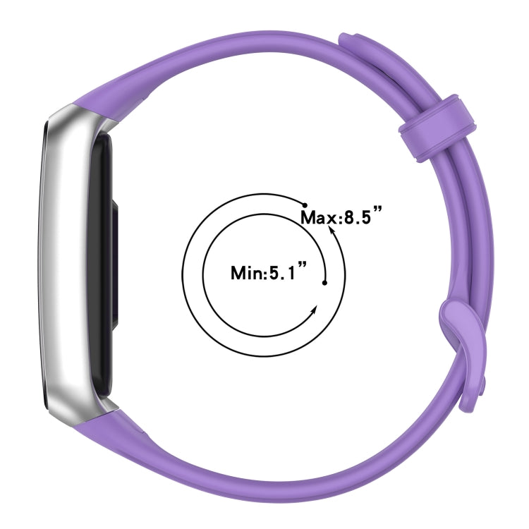 Solid Color Soft Silicone Watch Band, For OPPO Band 2