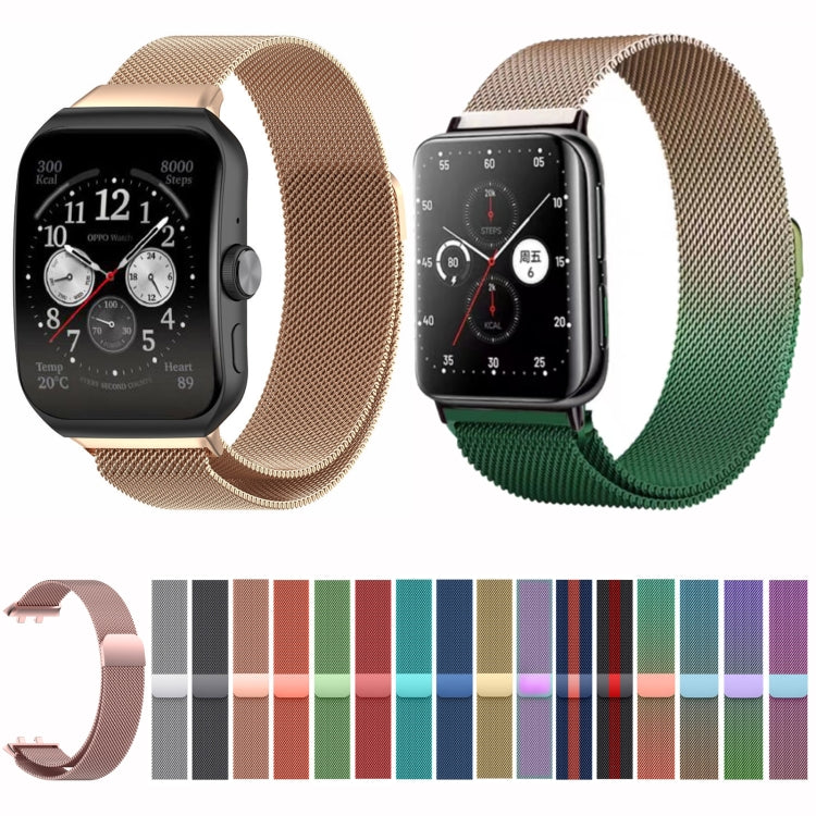 Milanese Stainless Steel Metal Watch Band, For OPPO Watch 3 Pro