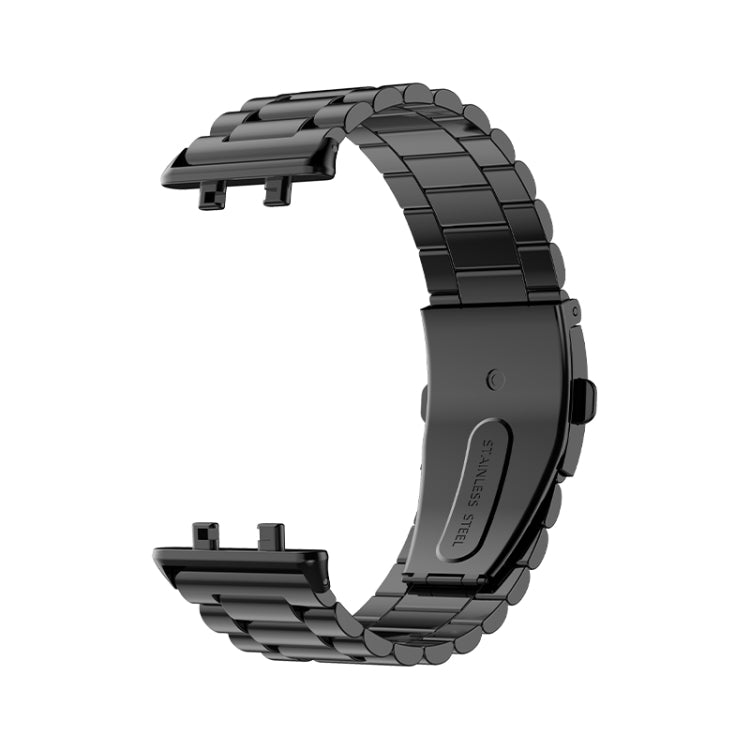 Three-bead Flat Buckle Stainless Steel Watch Band, For OPPO Watch 3 Pro, For OPPO Watch 3