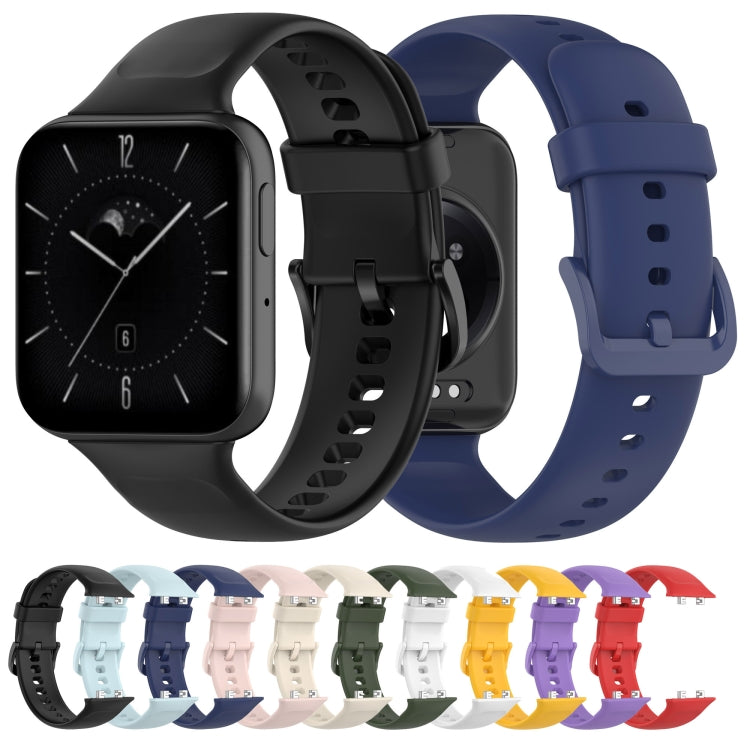 Solid Color Soft Silicone Watch Band, For OPPO Watch 3, For OPPO Watch 3 Pro