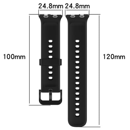 Solid Color Soft Silicone Watch Band, For OPPO Watch 3, For OPPO Watch 3 Pro