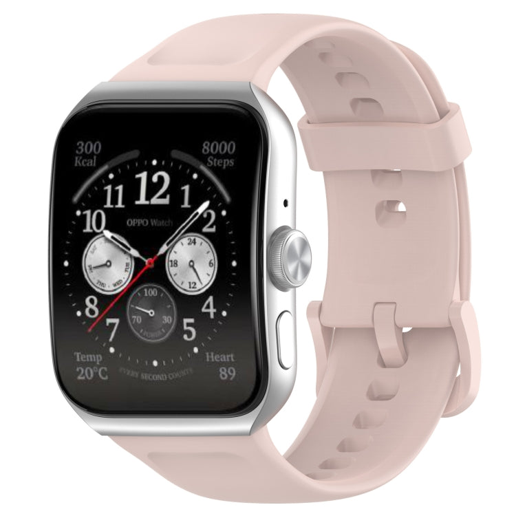 Solid Color Soft Silicone Watch Band, For OPPO Watch 3, For OPPO Watch 3 Pro