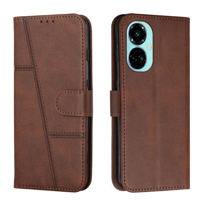 Stitching Calf Texture Buckle Leather Phone Case, For Tecno Camon 19 Neo, For Tecno Camon 19 Pro 5G, For Tecno Spark 9 Pro, For Infinix Note 12 5G / 12 Pro, For Tecno Spark 9T, For Infinix Note 12 VIP, For Infinix Note 12i, For Infinix Smart 6 Plus