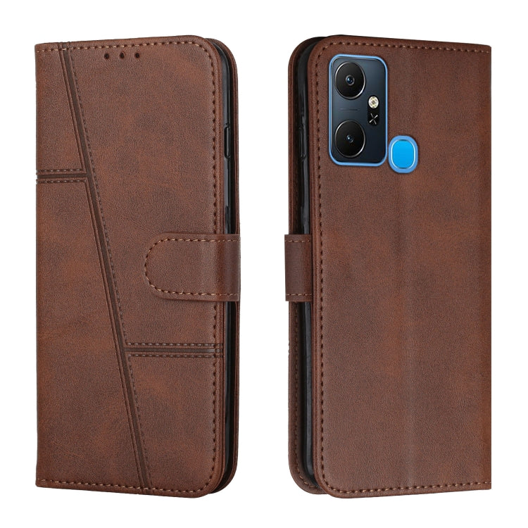 Stitching Calf Texture Buckle Leather Phone Case, For Tecno Camon 19 Neo, For Tecno Camon 19 Pro 5G, For Tecno Spark 9 Pro, For Infinix Note 12 5G / 12 Pro, For Tecno Spark 9T, For Infinix Note 12 VIP, For Infinix Note 12i, For Infinix Smart 6 Plus