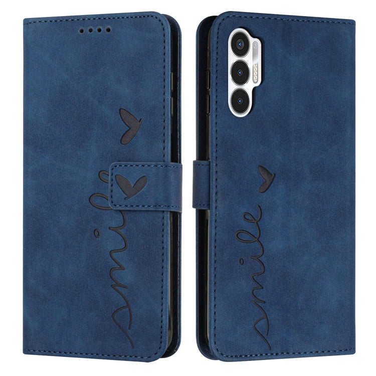 Skin Feel Heart Pattern Leather Phone Case, For Tecno Camon 19, For Tecno Camon 19 Neo, For Tecno Camon 19 Pro 5G, For Tecno Spark 9 Pro, For Tecno Spark 9T, For Tecno Pova 3