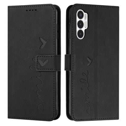Skin Feel Heart Pattern Leather Phone Case, For Tecno Camon 19, For Tecno Camon 19 Neo, For Tecno Camon 19 Pro 5G, For Tecno Spark 9 Pro, For Tecno Spark 9T, For Tecno Pova 3