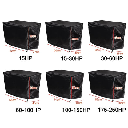 210D Oxford Cloth Boat Propeller Engine Waterproof and Dustproof Cover, 52x27x32cm/15HP, 56x30x40cm/15-30HP, 62x36x49cm/30-60HP, 68x40x53cm/60-100HP, 74x45x58cm/100-150HP, 82x50x60cm/175-250HP