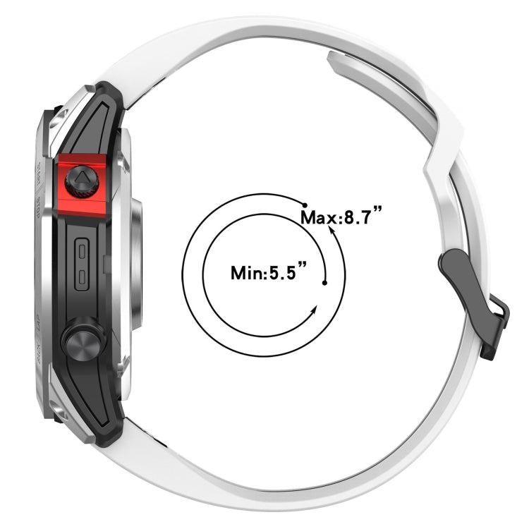 Two-color Silicone Watch Band, For Garmin Fenix 7S / 6S / 5S