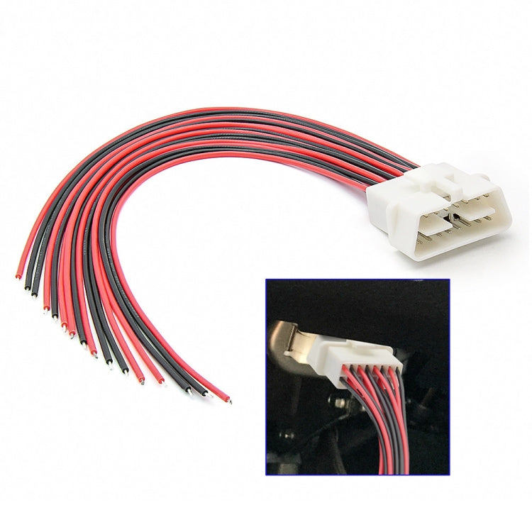 30cm 16Pin Fixed Terminal Extension Cable, Female Plug for Honda, Female Plug for Volkswagen, Male Plug, Female Plug for KIA