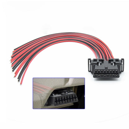 30cm 16Pin Fixed Terminal Extension Cable, Female Plug for Honda, Female Plug for Volkswagen, Male Plug, Female Plug for KIA