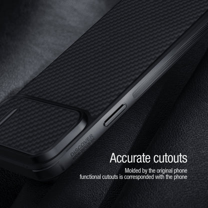 NILLKIN Synthetic Fiber Camshield Phone Case, For iPhone 14 Plus, For iPhone 14 Pro
