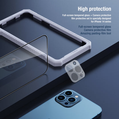 NILLKIN 2 in 1 HD Full Screen Tempered Glass Film + Camera Protector Set, For iPhone 14 Pro
