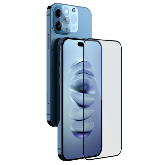 NILLKIN 2 in 1 HD Full Screen Tempered Glass Film + Camera Protector Set, For iPhone 14 Pro