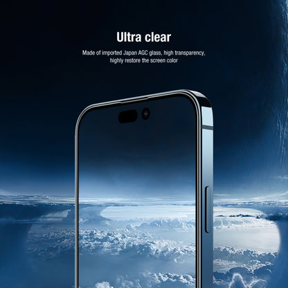 NILLKIN 2 in 1 HD Full Screen Tempered Glass Film + Camera Protector Set, For iPhone 14 Pro