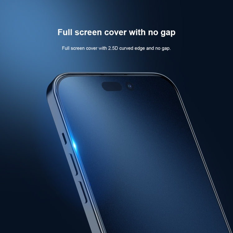 NILLKIN Fog Mirror 0.33mm 9H Full Screen Matte Tempered Glass Film, For iPhone 14 Pro