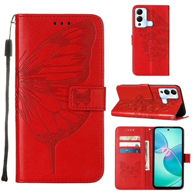 Embossed Butterfly Flip Leather Phone Case, For Infinix Hot 12 Play/Hot 12 Play NFC X6816C, For Infinix Hot 12i X665, For Infinix Hot 12 X6817, For Infinix Note 12 Pro 4G, For Infinix Note 12 Pro 5G, For Infinix Note 12 G96                             ...