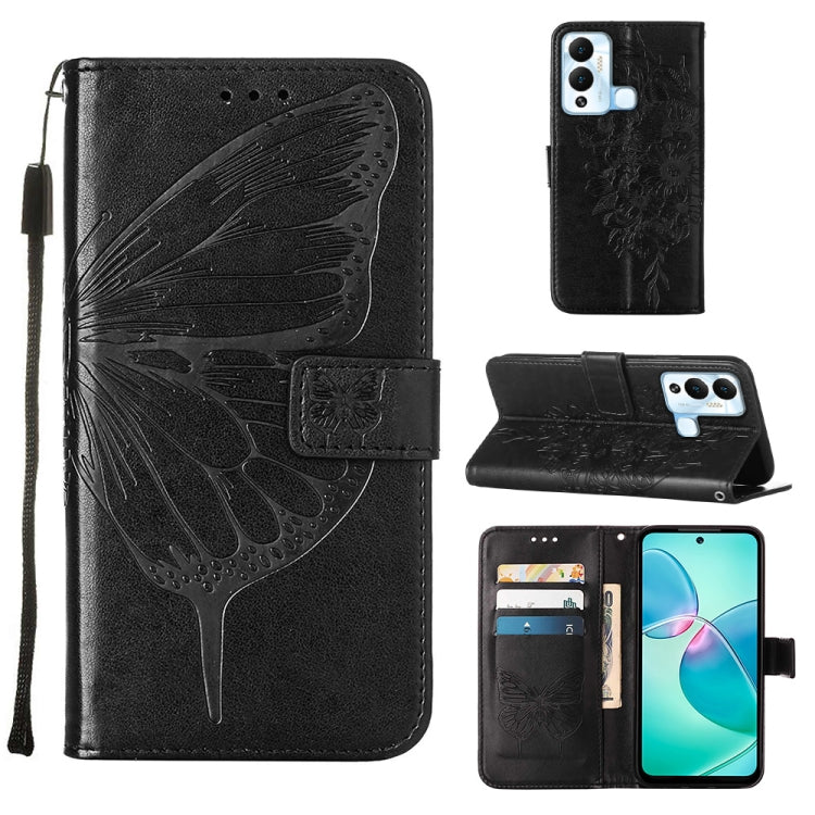 Embossed Butterfly Flip Leather Phone Case, For Infinix Hot 12 Play/Hot 12 Play NFC X6816C, For Infinix Hot 12i X665, For Infinix Hot 12 X6817, For Infinix Note 12 Pro 4G, For Infinix Note 12 Pro 5G, For Infinix Note 12 G96                             ...