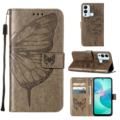 Embossed Butterfly Flip Leather Phone Case, For Infinix Hot 12 Play/Hot 12 Play NFC X6816C, For Infinix Hot 12i X665, For Infinix Hot 12 X6817, For Infinix Note 12 Pro 4G, For Infinix Note 12 Pro 5G, For Infinix Note 12 G96                             ...