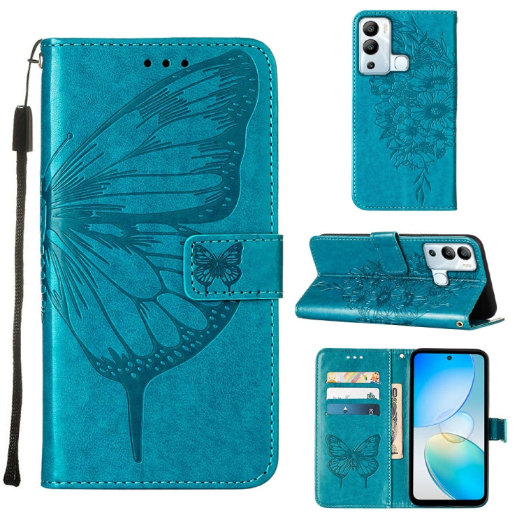 Embossed Butterfly Flip Leather Phone Case, For Infinix Hot 12 Play/Hot 12 Play NFC X6816C, For Infinix Hot 12i X665, For Infinix Hot 12 X6817, For Infinix Note 12 Pro 4G, For Infinix Note 12 Pro 5G, For Infinix Note 12 G96                             ...